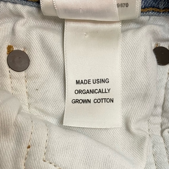 AGOLDE Riley High Rise Slim Straight Crop Light Blue Wash Denim Jean Size 28 - Picture 13 of 13